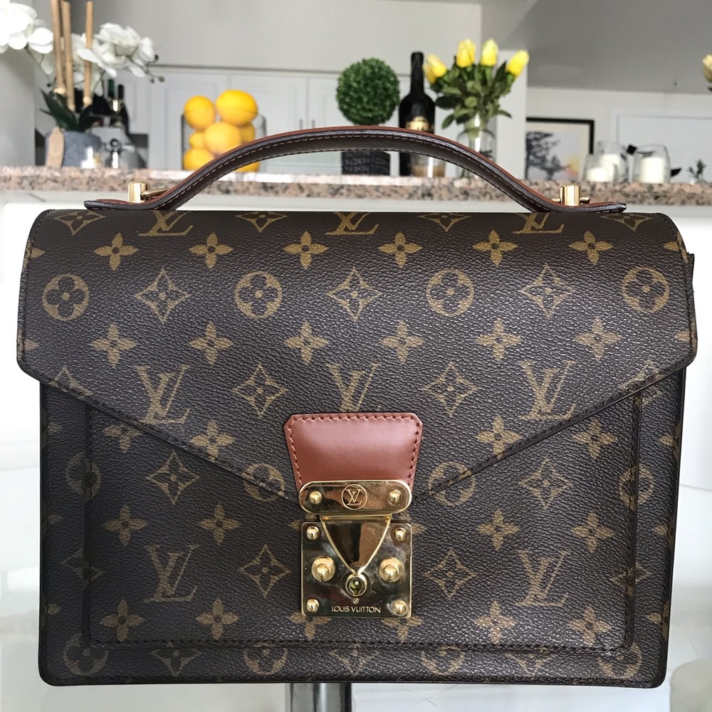LOUIS VUITTON MONCEAU Monogram Bag MINT Condition